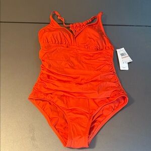 Women’s Bright Orange One Piece swim suit jantzen